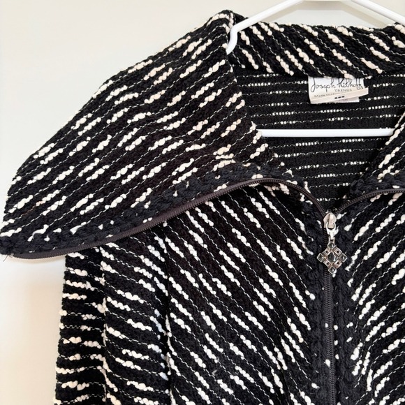 Joseph Ribkoff Black and White Jacket - Picture 5 of 12